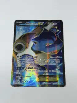 Pokemon TCG Blastoise EX Full Art Holo Ultra Rare Card 142/146 XY Base Set HP/MP - Image 1