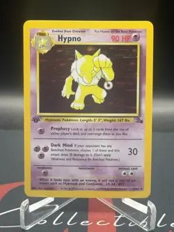 1999 Pokemon 1st Edition Hypno 8/62 Fossil Holo LP NM - Image 1