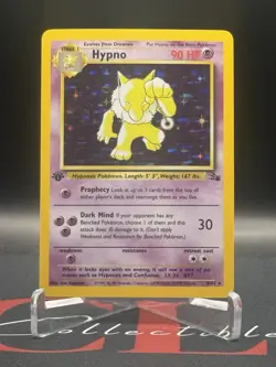 1999 Pokemon 1st Edition Hypno 8/62 Fossil Holo LP NM - Image 2