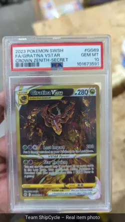 2023 Pokemon Crown Zenith Gold Set Giratina Palkia Dialga Arceus PSA 10 G2U - Image 3