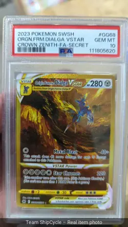 2023 Pokemon Crown Zenith Gold Set Giratina Palkia Dialga Arceus PSA 10 G2U - Image 5