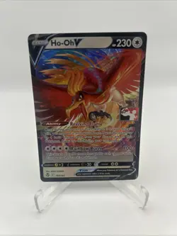 140/195 Ho-oh V Prize Pack Series Stamped Play Pokemon TCG Silver Tempest - Image 1