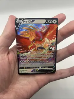 140/195 Ho-oh V Prize Pack Series Stamped Play Pokemon TCG Silver Tempest - Image 3