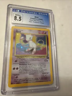 CGC 8.5 NM/MINT+ MEW SWIRL Holo Black Star Promo Pokemon League #9 TCG (2000) - Image 1