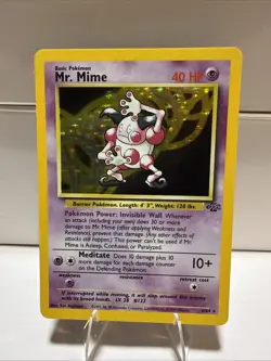 Pokemon TCG Jungle Mr. Mime Holo 6/64 - Image 1