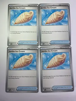 4x Pokemon TCG Jumbo Ice Cream Phantasmal Flames 091/094 Players Set #91 - Image 1