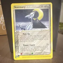 Pokemon Skarmory 21/97 EX Dragon Regular Rare 2003 Basic 70HP Metal - Image 1