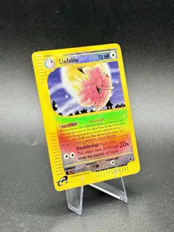 Clefable 7/165 Reverse Holo Pokemon Expedition 2002 Vintage LP - Image 1