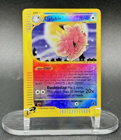 Clefable 7/165 Reverse Holo Pokemon Expedition 2002 Vintage LP - Image 2