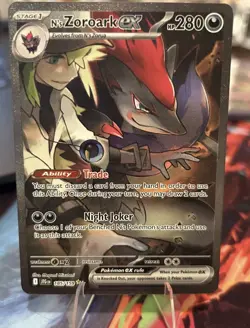 N's Zoroark ex - 185/159 - Pokemon Journey Together Special Illustration Rare NM - Image 1