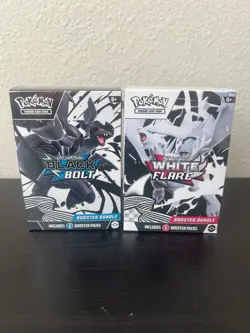 Pokemon Black Bolt and White Flare Booster Bundle Set of 2 Sealed (1 Of Each) - Image 1