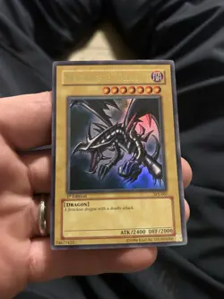 Yugioh Red-Eyes Black Dragon SDJ-001 1st Edition 1996 Holo Rare Yu-Gi-Oh! - Image 1