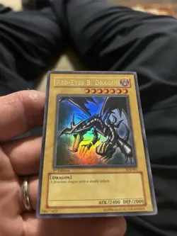 Yugioh Red-Eyes Black Dragon SDJ-001 1st Edition 1996 Holo Rare Yu-Gi-Oh! - Image 2