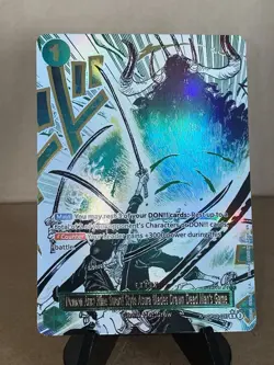 One Piece OP12-037 Demon Aura Nine Sword Style Asura Event Alt Art English - Image 1