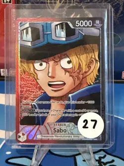 Sabo (004) (Alternate Art) OP13-004 Carrying On His Will Foil One Piece - Image 1