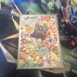 Pokemon TCG Morpeko Paradox Rift 206/182 Holo Illustration Rare Card NM - Image 1