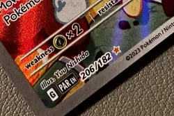 Pokemon TCG Morpeko Paradox Rift Holo Illustration Card 206/182 NM/M Condition - Image 3