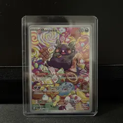 Pokemon TCG Morpeko Paradox Rift 206/182 Holo Illustration Rare Card NM - Image 1