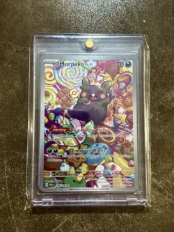 Pokemon TCG Morpeko Paradox Rift 206/182 Holo Illustration Rare Card NM - Image 1