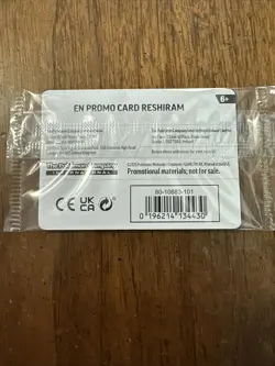 Pokemon Reshiram Phantasmal Flames Stamped Promo Card TCG Barnes Noble Sealed - Image 2