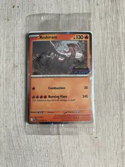 Pokemon Reshiram Phantasmal Flames Stamped Promo Card TCG Barnes Noble Sealed - Image 1