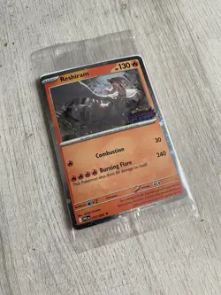 Pokemon Reshiram Phantasmal Flames Stamped Promo Card TCG Barnes Noble Sealed - Image 2