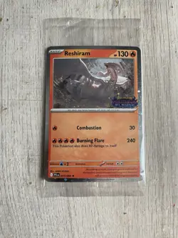 Pokemon Reshiram Phantasmal Flames Stamped Promo Card TCG Barnes Noble Sealed - Image 4