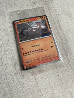 Pokemon Reshiram Phantasmal Flames Stamped Promo Card TCG Barnes Noble Sealed - Image 5