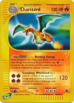 Charizard - 40/165 - Pokemon Expedition Non-Holo Rare Card LP - Image 1
