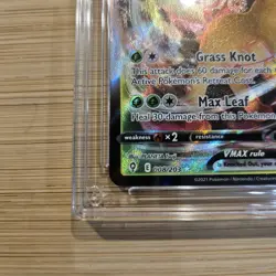 Leafeon VMAX Evolving Skies 008/203 Holo Ultra Rare TCG Pokemon card Ace 9 slab - Image 3