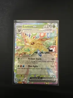Pokemon Prize Pack Series 7 Prismatic Evolutions Leafeon EX Card 006/131 - Image 1