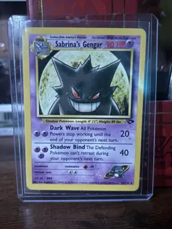 Pokemon TCG Sabrina's Gengar Gym Challenge Non-Holo Rare 2000 vintage - Image 1