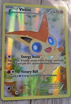 Pokemon TCG Victini XY117 Full Art Black Star Promo - Image 1