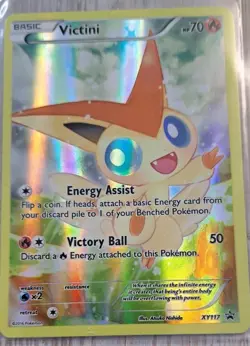 Pokemon TCG Victini XY117 Full Art Black Star Promo - Image 4