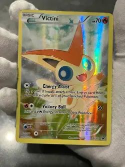 Pokemon TCG Victini XY117 Full Art Black Star Promo Holo DMG - Image 4