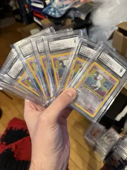 2000 POKEMON BLACK STAR PROMO HOLO POKEMON LEAGUE #9 MEW CGC 9 - Image 1