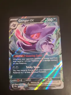 Gengar ex - 104/162 - Pokemon Temporal Forces Ultra Rare Card NM - Image 1