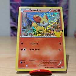Pokemon Card Fennekin 14/25 Holo 25th Anniversary Mcdonalds NM - Image 1