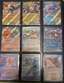 2023-2025 Pokemon English TCG - Lot of 9 EX Cards [ALL NM] - Great Value! - Image 1