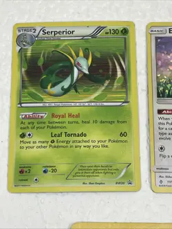 Lot of 3 Polemon Cards Shadowless Kadabra Evee & Serperior Pokemon Cards - Image 2