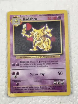 Lot of 3 Polemon Cards Shadowless Kadabra Evee & Serperior Pokemon Cards - Image 4