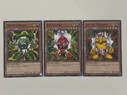 Yugioh Gadget Set Green Red Yellow - NM - Plus Free Holo Card - Image 1