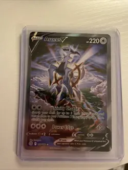 Pokemon TCG Arceus v Alt Art Holo Full Art Card Brilliant Stars 166/172 (LP) - Image 1
