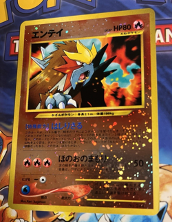 Entei No. 244 Holo Rare Neo Premium File 2 Pokemon Card (Japanese) 2000 NM - Image 4
