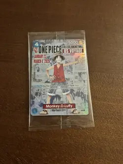 One Piece Monkey D. Luffy US Voyage College Basketball Card Rutgers 1/23 IN HAND - Image 1