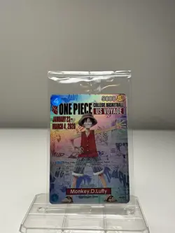 One Piece Monkey D. Luffy US Voyage College Basketball Card Rutgers 1/23 IN HAND - Image 1