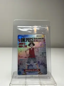 One Piece Monkey D. Luffy US Voyage College Basketball Card Rutgers 1/23 IN HAND - Image 3