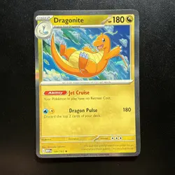 FREE SHIPPING Dragonite 151 Holo Rare Pokemon TCG 149/165 Scarlet & Violet Card - Image 1