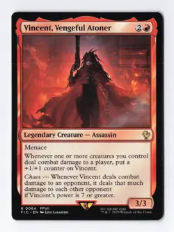 Vincent, Vengeful Atoner Normal R Final Fantasy MTG Magic the Gathering Card NM - Image 1