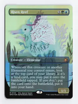 Risen Reef Borderless Foil Mythic 0143 Special Guest SPG MTG TCG Card NM - Image 1